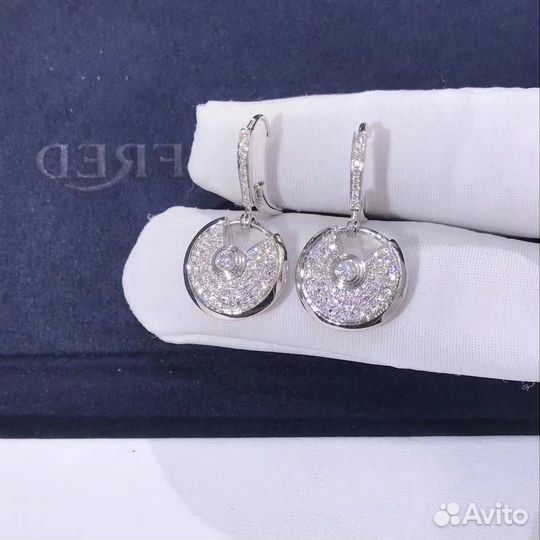 Cartier серьги Amulette 1.25ct