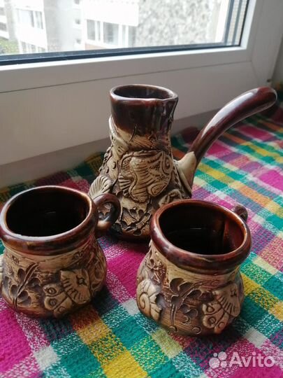 Турка с кружками глина