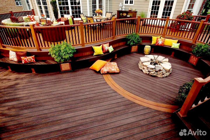 Террасная доска из дпк под дерево