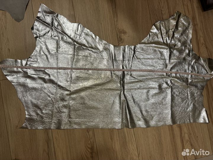 Кожа серебро