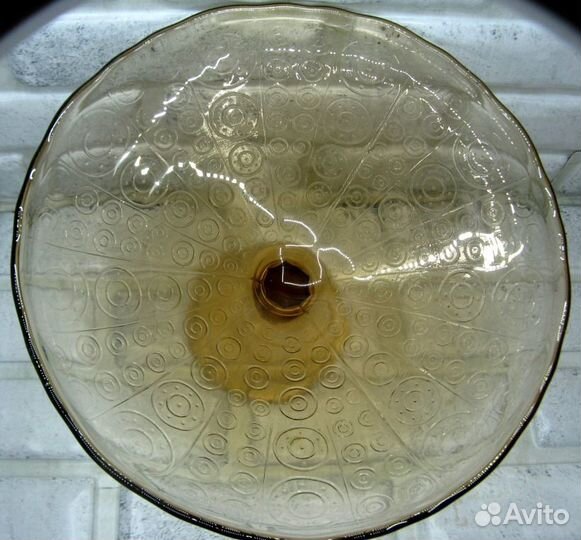 Ваза цветное стекло клеймо Стрый винтаж СССР