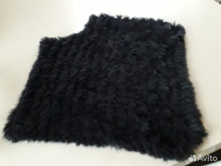 Меховое пончо