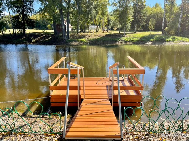 Причал для катера,плот,понтон из пнд