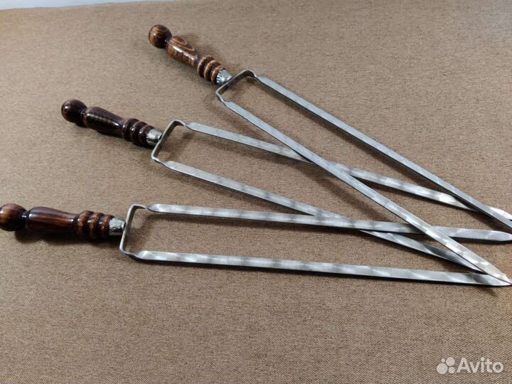 Шампур двойной из нержавеющей стали