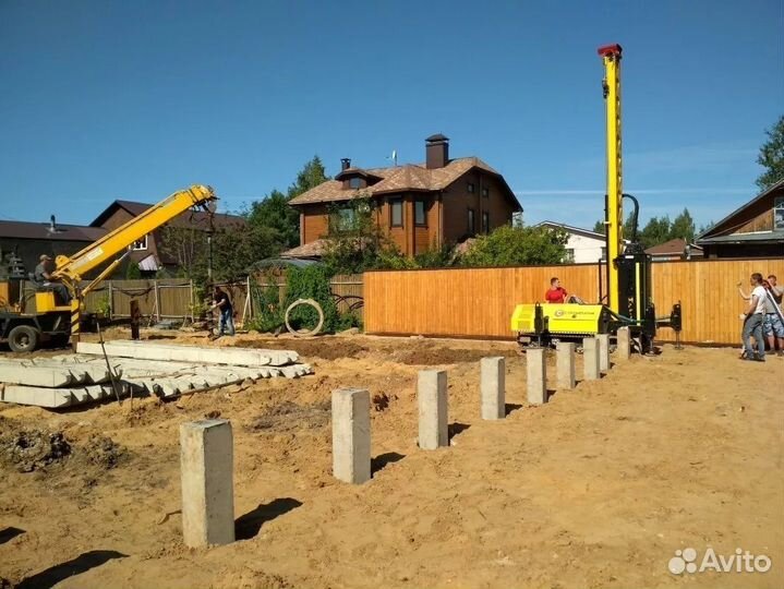 Фундамент на жб сваях