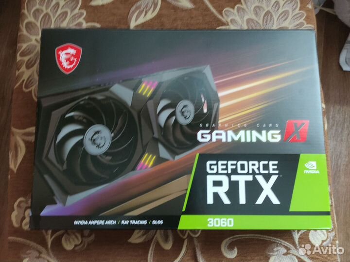 MSI GeForce RTX 3060 Gaming X 12Gb (LHR) Новая