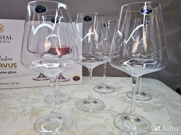 Набор из 6-ти бокалов для красн. вина 570 мл Чехия