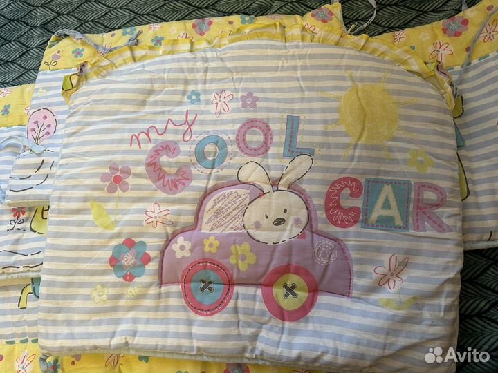 Мягкие бортики новые в детскую кроватку 120 на 60