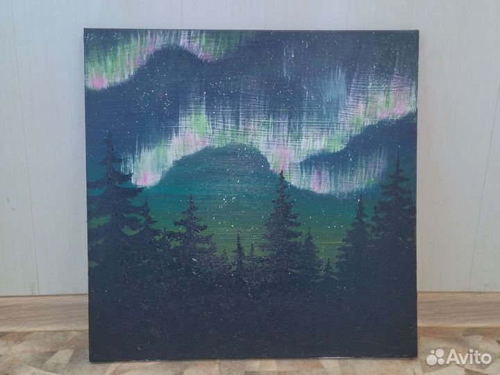 Картина акрилом на холсте 50*50