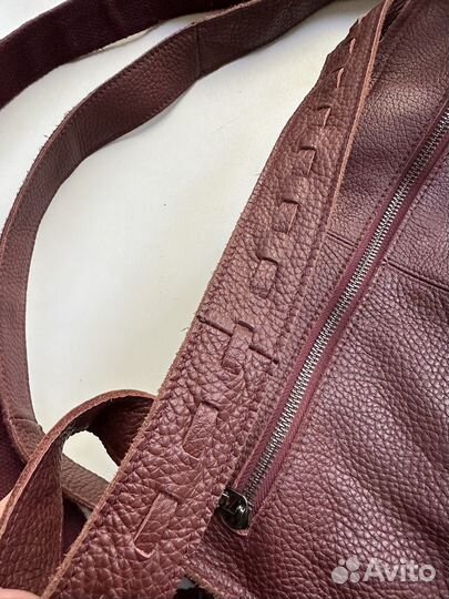 Сумка натуральная кожа стиль бохо