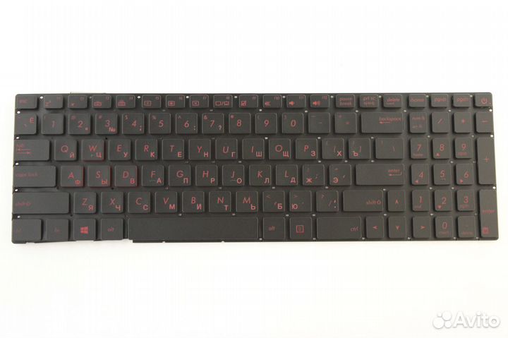Клавиатура Asus N551, GL552 без рамки, с подсветко