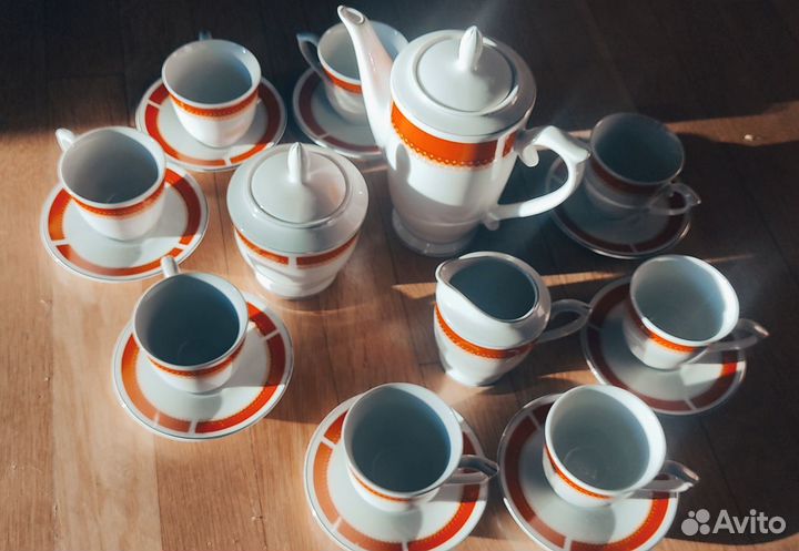 Кофейный сервиз на 8 персон СССР