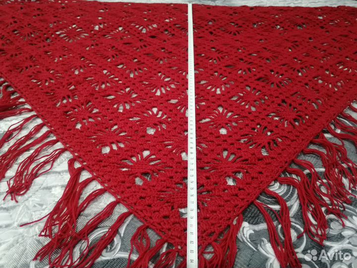 Ажурная Вязаная косынка ручная работа