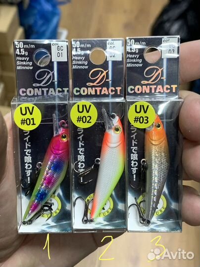 Воблеры Smith D-Contact 50/63/72/85 все 4 размера