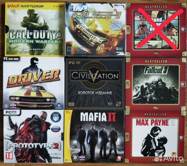 Cd диски, игры(лицензия)