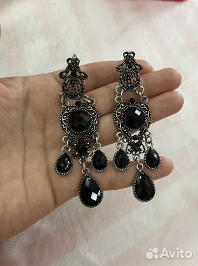 Серьги бижутерия и кольцо