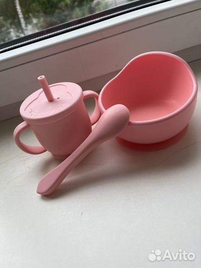 Силиконовая детская посуда