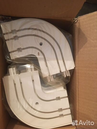 Поворот карниза 3-х рядного