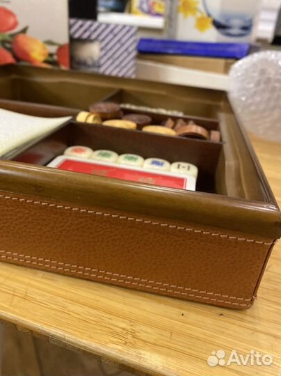 Новый шахматный игровой набор кожаный