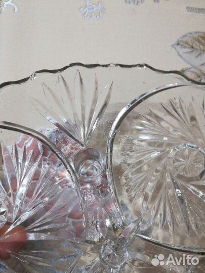 Ваза для фруктов на трех ножках СССР