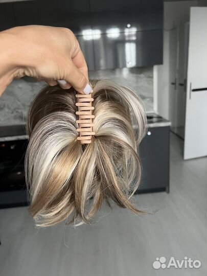 Накладной хвост на заколке