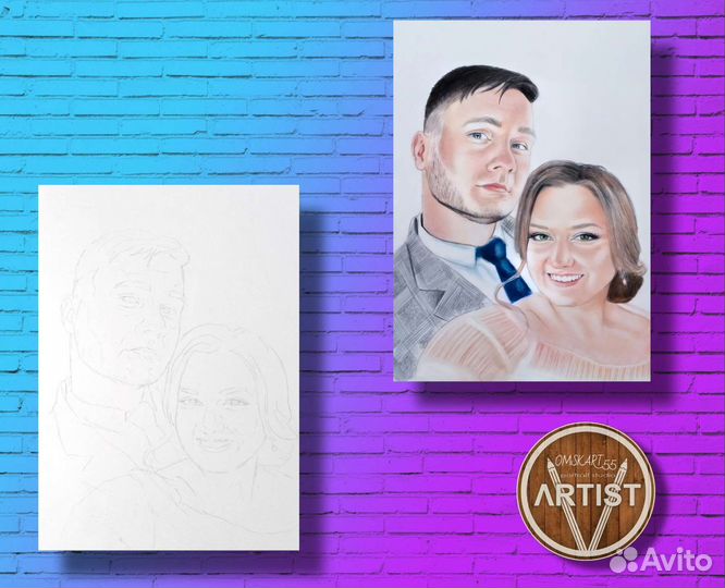 Портрет шарж по фото