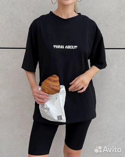 Костюм двойка с велосипедками