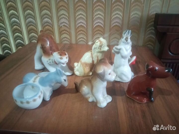 Фарфоровая статуэтка ссср,лисята 2шт