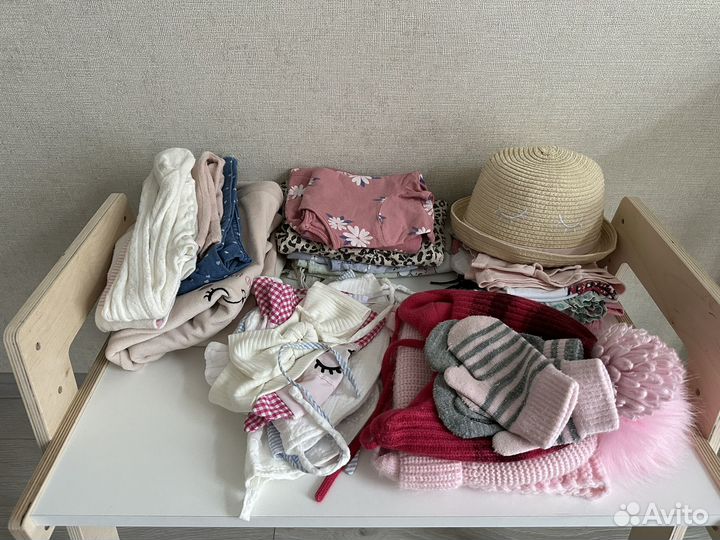 Платья и штаны 14 штук на девочку