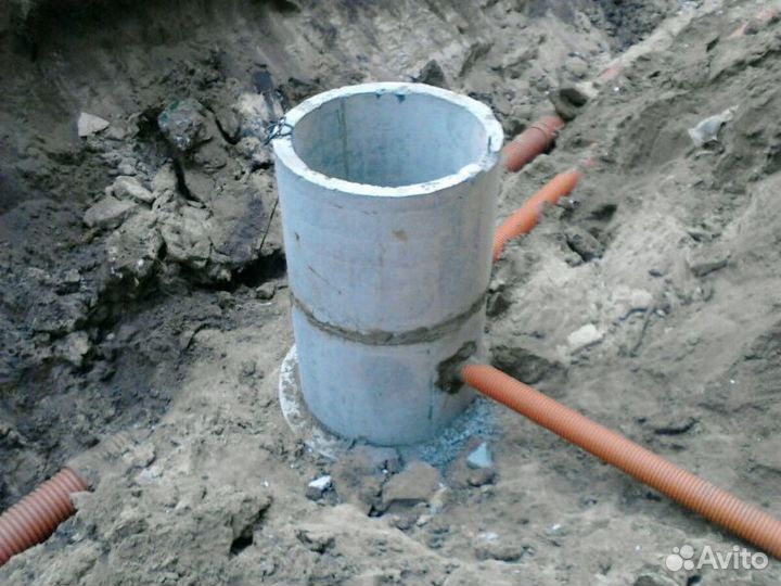 Водопровод канализация. Колодцы септики