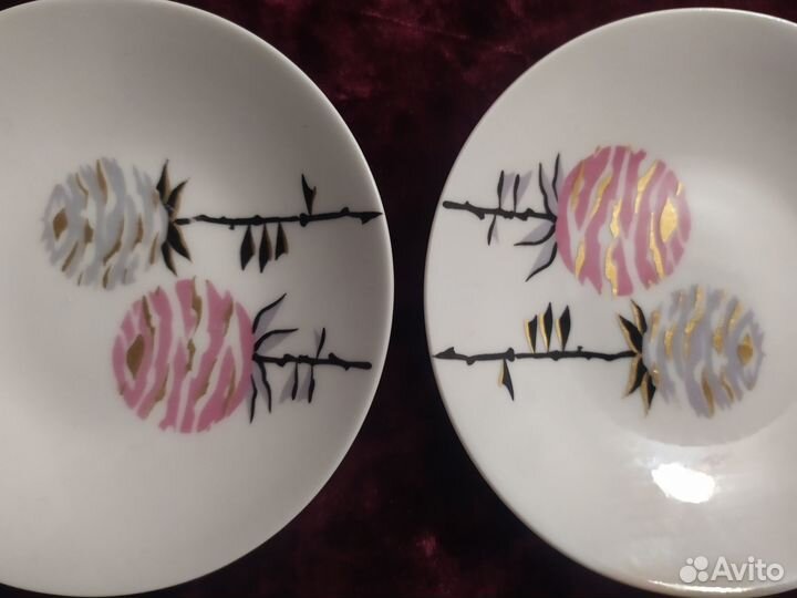 Розетки Одуванчики фарфор Lichte Германия 2 шт