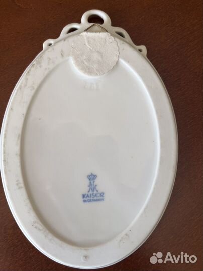 Фарфоровое панно, плакетка, винтаж, Германия