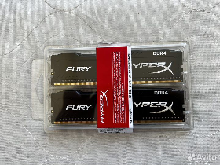 Kingston HyperX Fury Ram ddr4 2х8gb 2666
