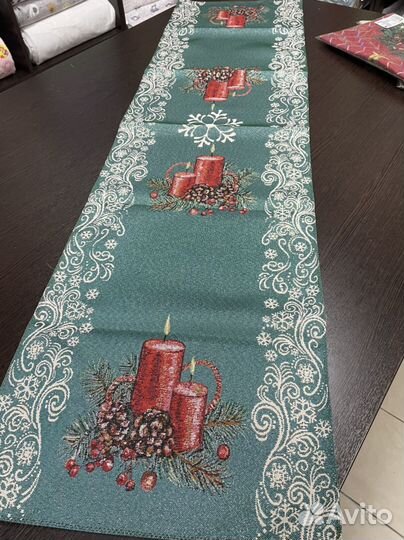 Дорожка, салфетка на стол Новый год