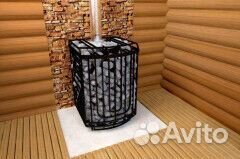 Печь для бани Сибирский утёс-20 лп Профи Панорама