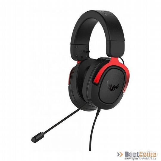 Гарнитура asus TUF Gaming H3 чёрно-красные 90YH02A