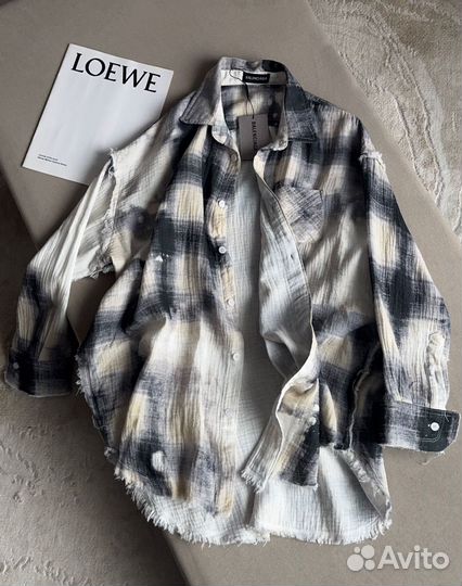 Рубашка в клетку balenciaga