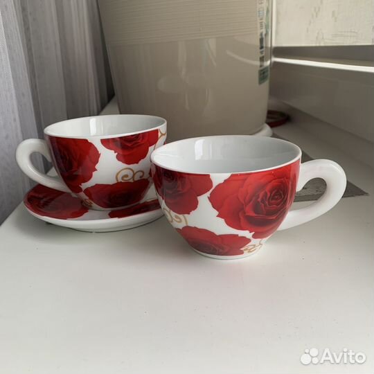 Набор Чайная пара с блюдцем (новое)