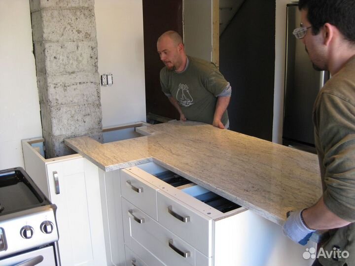 Столешница акрил, мрамор, гранит, кварц, оникс