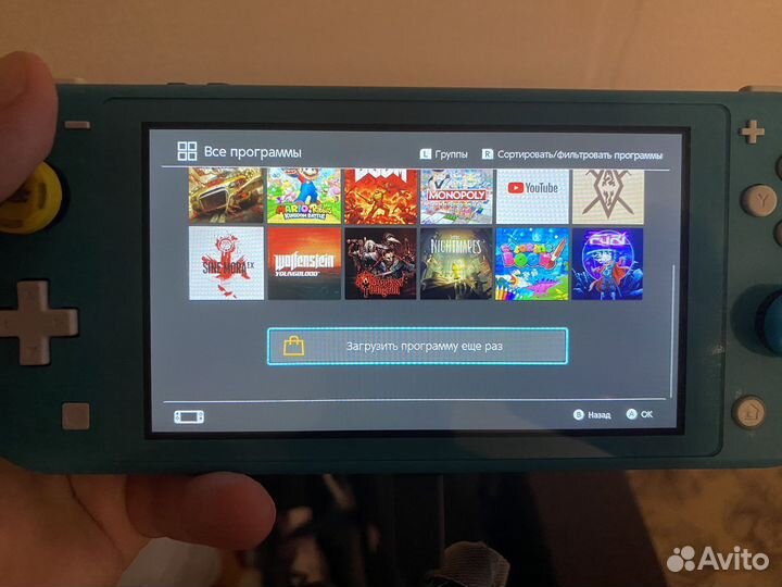 Nintendo switch lite с играми
