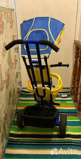 Детский велосипед с родительской ручкой