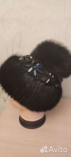 Новая шапка норковая женская
