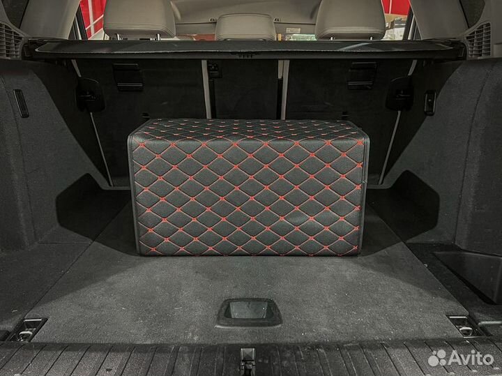 Органайзер L черный, красная строчка 2