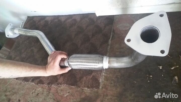 Замена трубы глушит. Skoda Octavia 2013-2017
