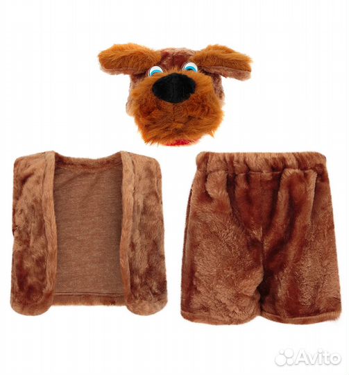 Карнавальный костюм Батик Собака Филя, цвет: корич