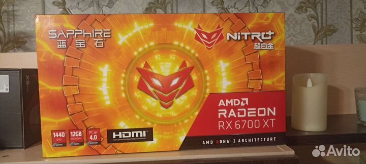 Видеокарта sapphire rx 6700xt nitro+ 12 gb