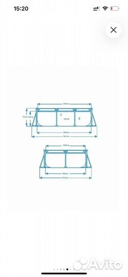 Каркасный бассейн новый