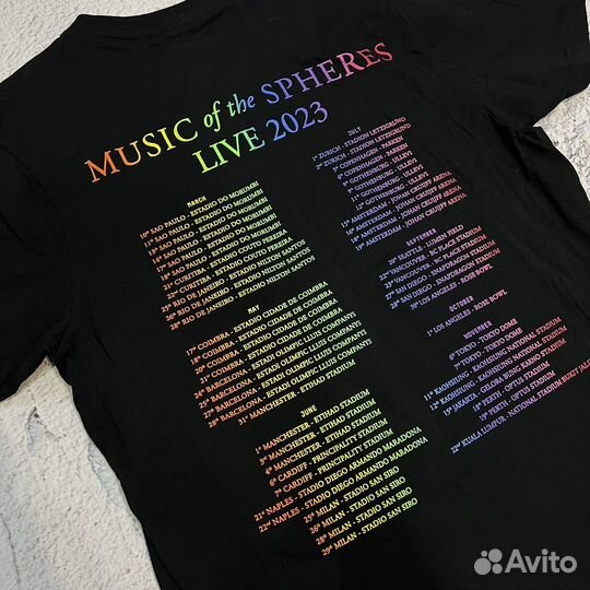 Coldplay футболка мерч оригинал 2023