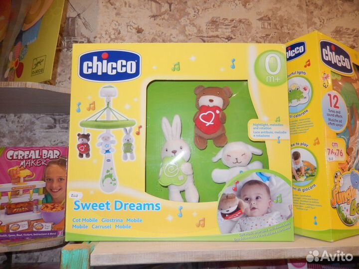 Игрушки Чикко: Мобиль д/кроватки, коврик, ночник