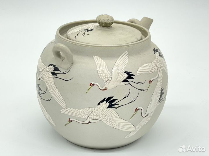 Чайник Япония мастерские Банко 19 век фаянс